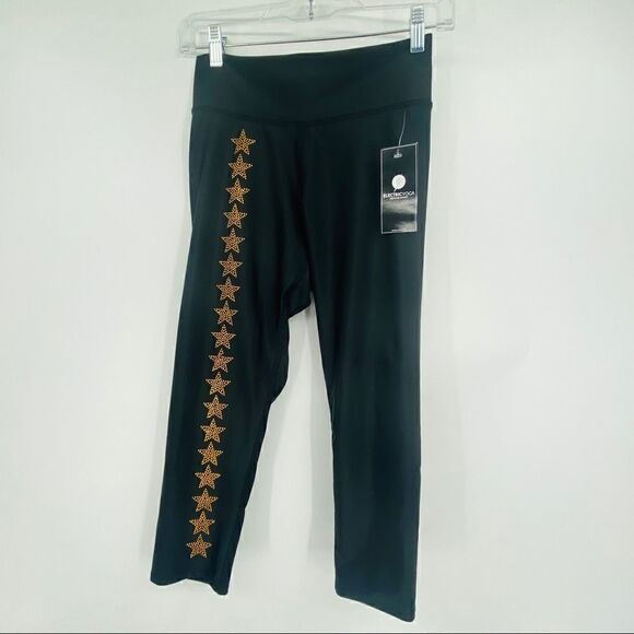 Electric Yoga Gold Studded Star Leggings - Picture 1 of 6